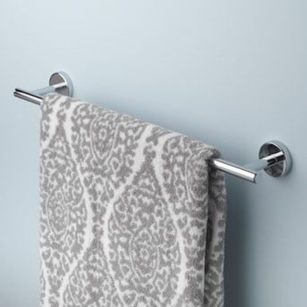 allen + roth Harlow 18-in Polished Chrome Wall-mount Single Towel Bar